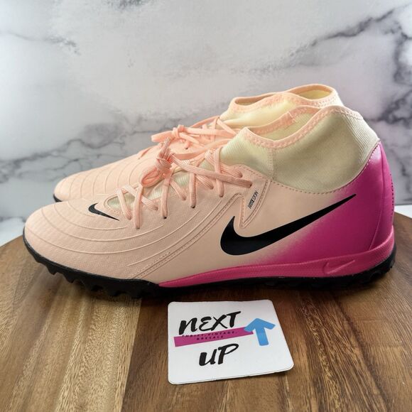Mens 11-Nike Phantom Luna 2 Academy TF Crimson Tint/Pink Soccer Turf Cleats nby main image 8